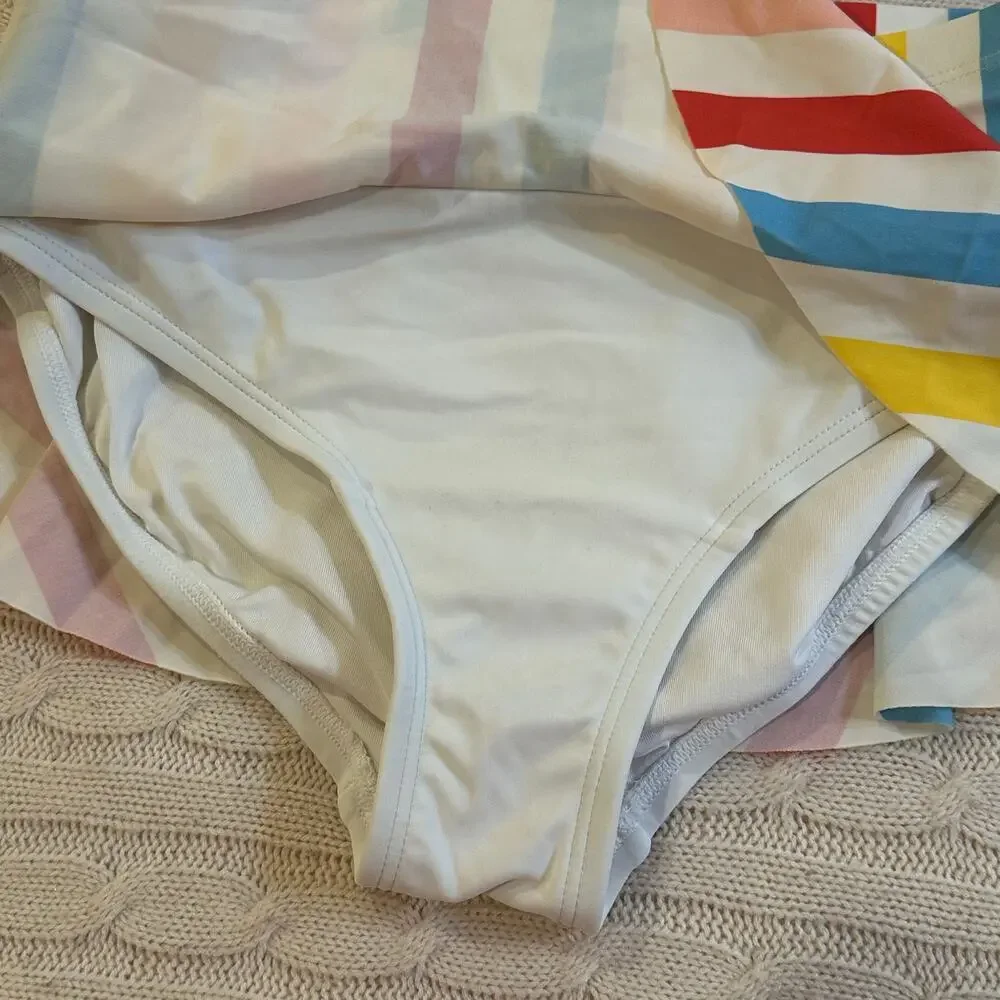 Hanna Andersson Sunblock Striped Tankini Set sz 12 Girl's Swimsuit